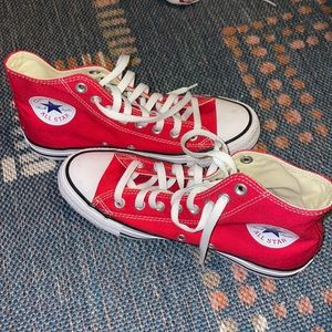 Red High Top Converse
